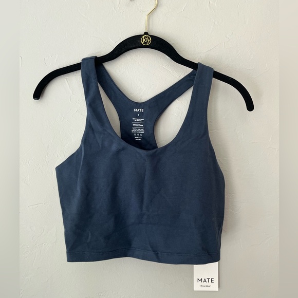 MATE the Label Tops - 🦋MATE THE LABEL ORGANIC STRETCH RACER TANK IN MIDNIGHT S